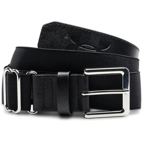 Under Armour Boys Baseball Belt Adjustable Elastic Youth Sports Uniform Black - Picture 2 of 2